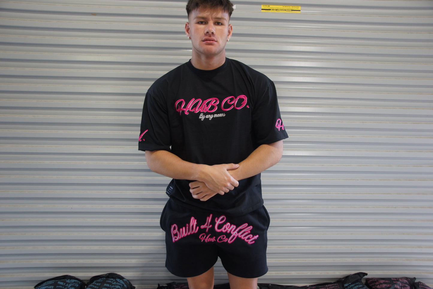 Pink/Black Oversized Tee