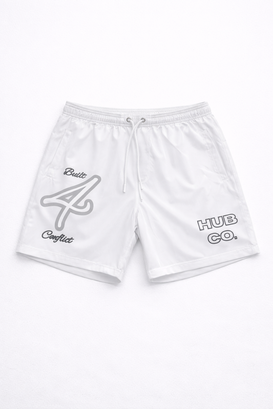 White Gym Shorts