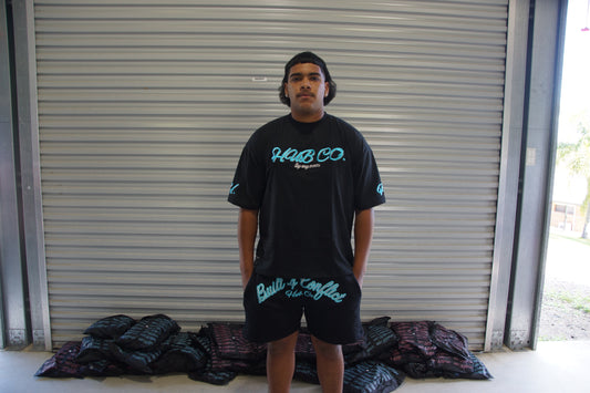 Blue/Black Oversized Tee